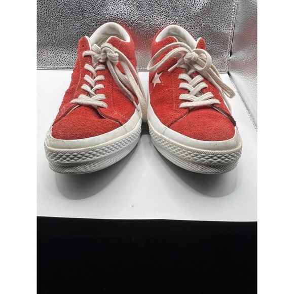 Converse 95 One Star Suede Red Shoes M:8.5 W:10.5 - Picture 8 of 11